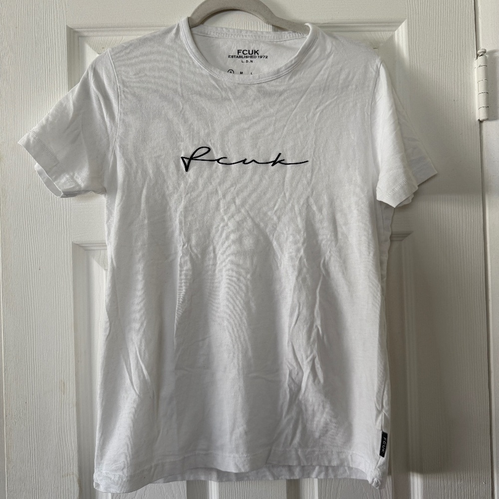 French Connection FCUK script tshirt size Small
